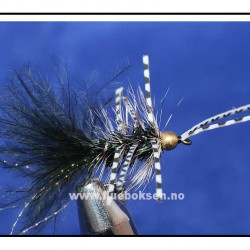 Gold Bead Crystal Bugger Rubber Leg